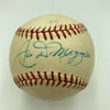 Stunning Joe Dimaggio Signed 1955 Official Minor League Baseball JSA COA