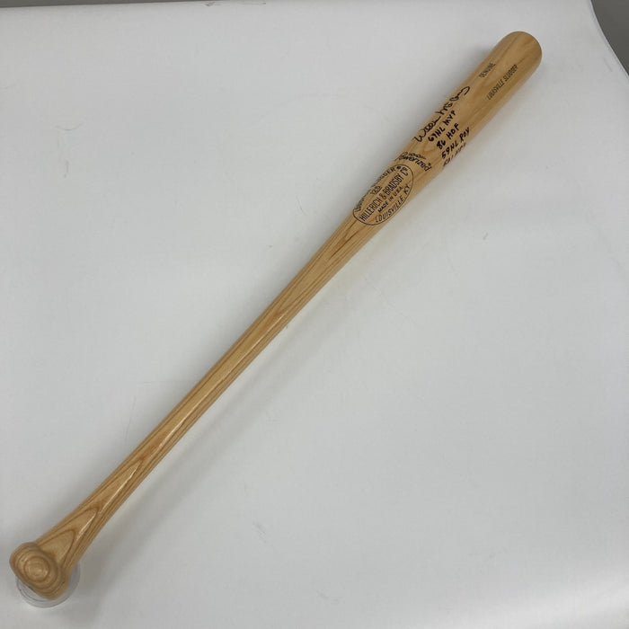 Willie Mccovey Signed Heavily Inscribed STAT Baseball Bat MLB & Fanatics Holo