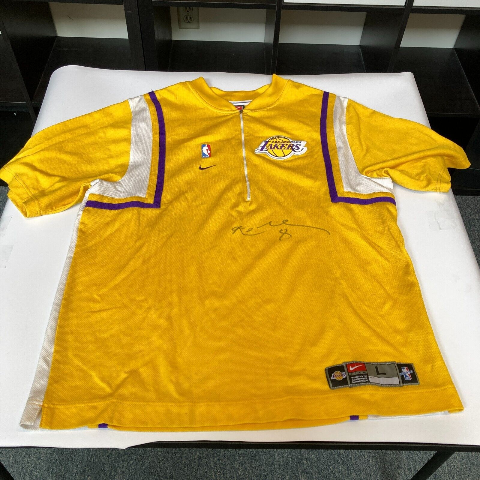 Authentic NBA/Nike Vintage Lakers Shoot Around Shirt for Sale in