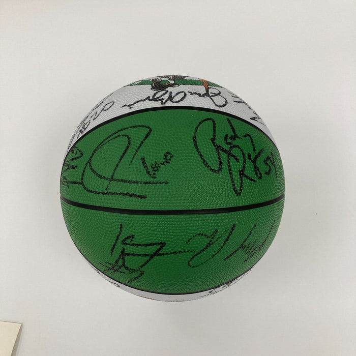 2001-2002 Boston Celtics Team Signed Basketball Paul Pierce JSA COA