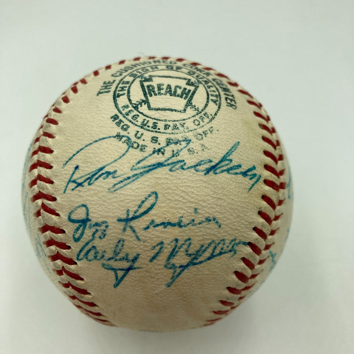 1959 Chicago White Sox AL Champs Team Signed Baseball Nellie Fox JSA COA