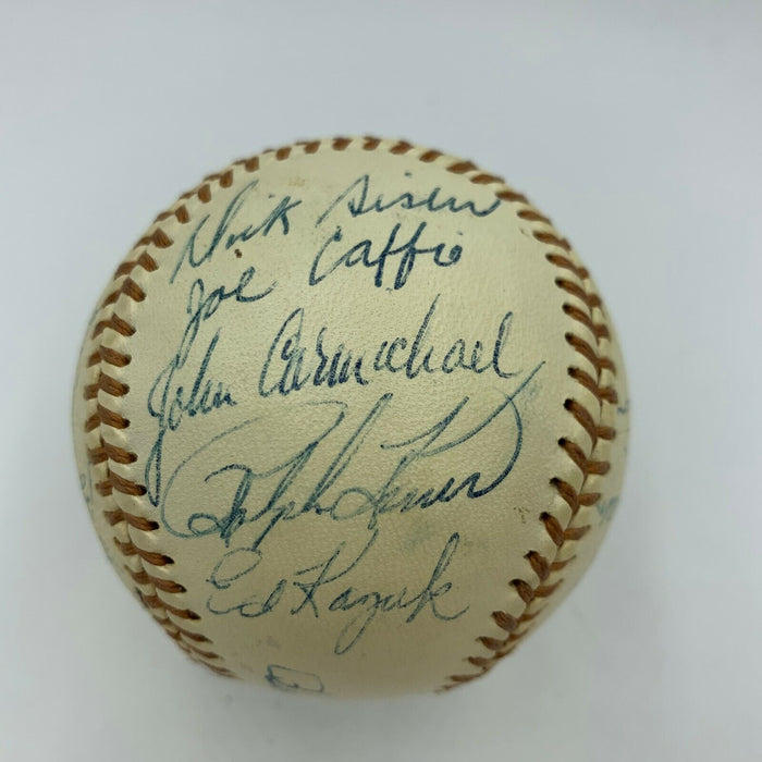 Beautiful 1955 San Diego Padres Team Signed Baseball W/ Ralph Kiner