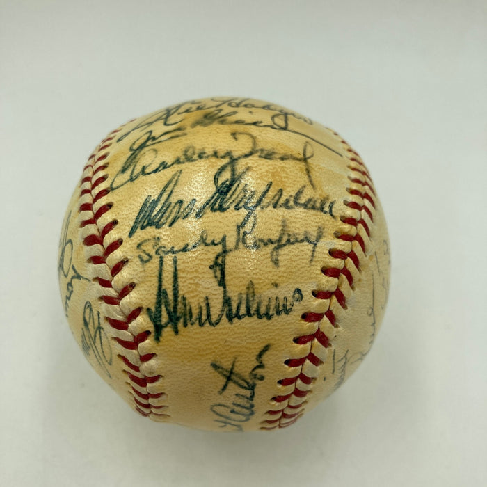 1957 Brooklyn Dodgers Clubhouse Signed National League Giles Baseball