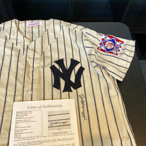 Joe Dimaggio Signed Authentic 1939 New York Yankees Game Model Jersey JSA COA