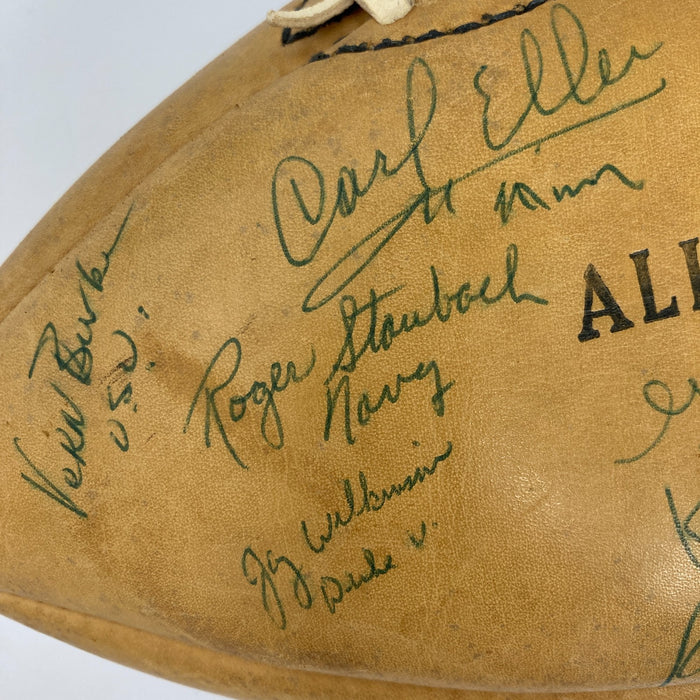 1963 All American Team Signed Football Roger Staubach Gale Sayers Butkus JSA