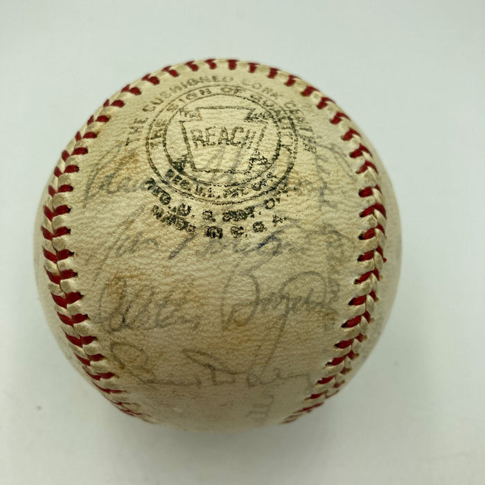 1962 New York Yankees W.S. Champs Team Signed Baseball Mickey Mantle JSA COA