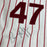 Larry Anderson Bruce Ruffin Game Used Philadelphia Phillies Jersey MEARS A10