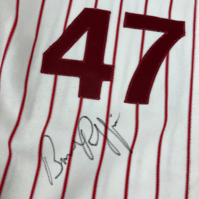 Larry Anderson Bruce Ruffin Game Used Philadelphia Phillies Jersey MEARS A10