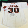 Orlando Cepeda Signed Heavily Inscribed San Francisco Giants Stat Jersey PSA DNA