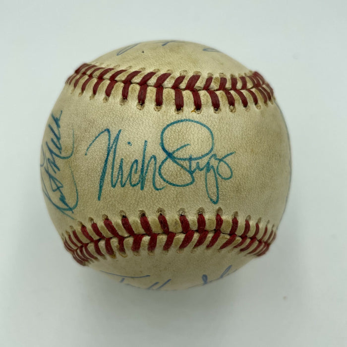 1989 Philadelphia Phillies Team Signed National League Baseball With JSA COA