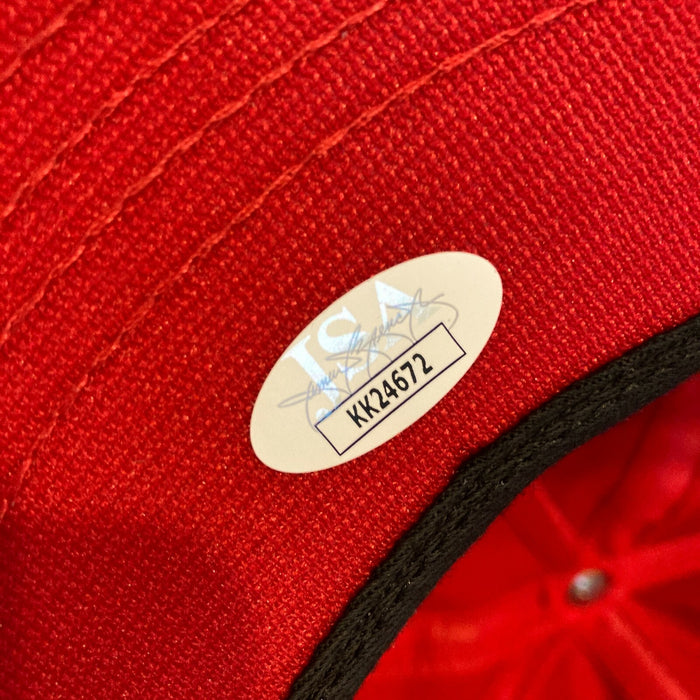 Larry Morgan Signed 1993 Winston Champion Hat Nascar Racing JSA COA