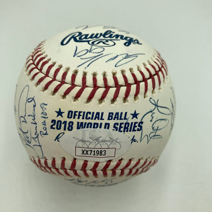 2018 Los Angeles Dodgers NL Champs Team Signed World Series Baseball JSA COA
