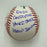 John Sterling Signed Heavily Inscribed STAT Baseball JSA COA RARE!