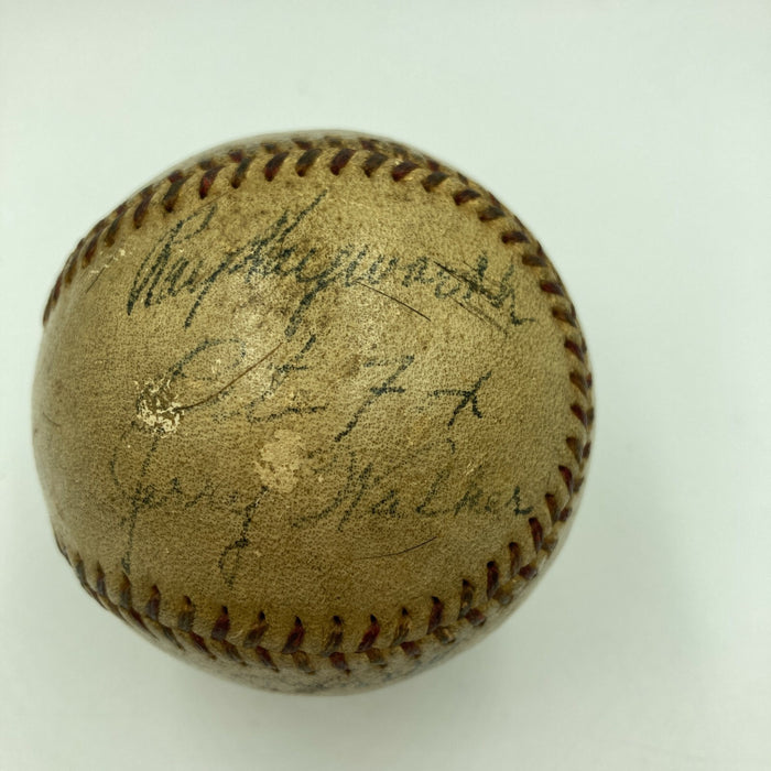 1935 Detroit Tigers World Series Champs Team Signed Baseball PSA DNA COA