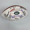 1968 New York Jets Super Bowl Champs Team Signed Wilson Football JSA COA