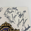 1995 Atlanta Braves Team Signed World Series Patch JSA COA Maddux Smoltz Chipper