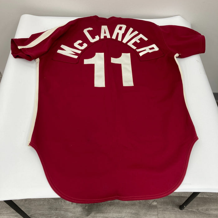 Tim McCarver 1979 Saturday Night Special Phillies Game Used Jersey MEARS A10