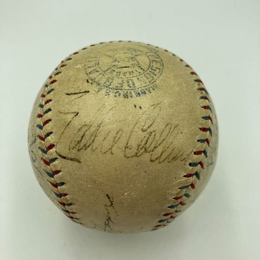 Eddie Collins Al Simmons Cochrane 1929 A's W.S Champs Team Signed Baseball JSA