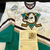 1997-98 Mighty Ducks of Anaheim Team Signed Jersey With JSA COA