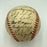 1952 New York Yankees World Series Champs Team Signed Baseball Mickey Mantle JSA
