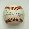 Nice Joe Dimaggio Signed Official American League Baseball Beckett COA