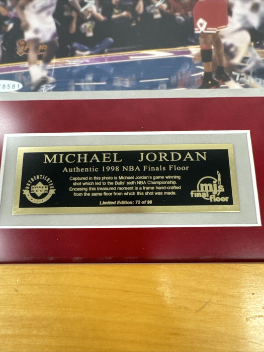 Michael Jordan Signed Last Dance Game Used Final Floor NBA Finals UDA Upper Deck