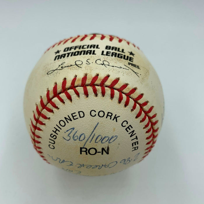 Rare Tom Seaver Signed Heavily Inscribed Career STAT Baseball With JSA COA