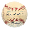 Rare New York Giants HOF Legends Signed Baseball Rube Marquard George Kelly PSA