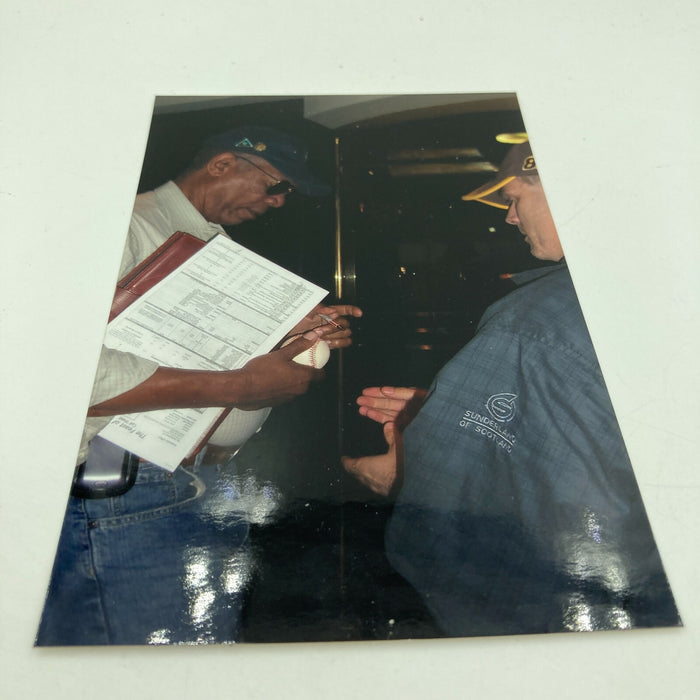 Rare Morgan Freeman Signed 2001 World Series Baseball PSA DNA COA Movie Star