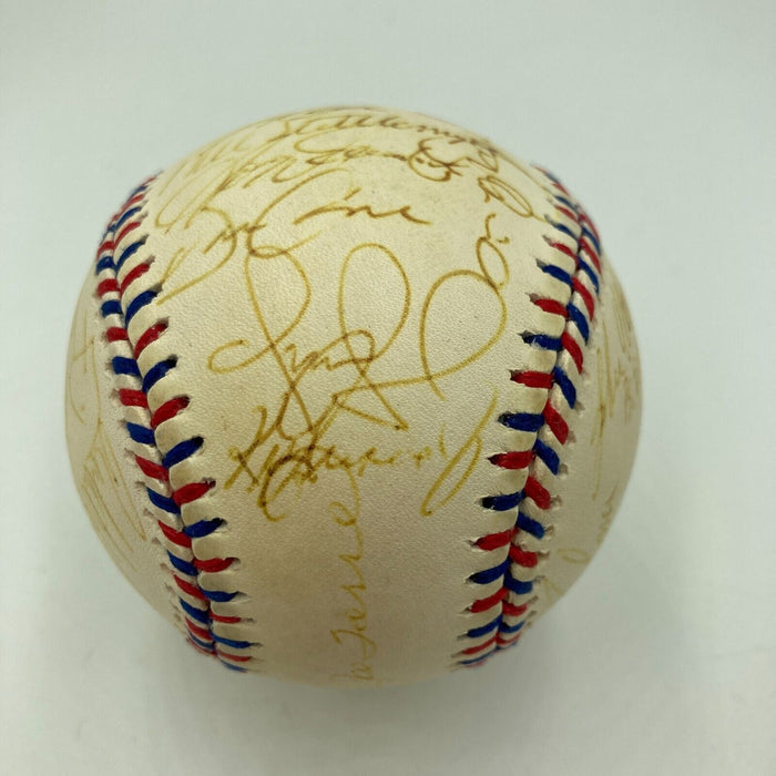 Derek Jeter Ken Griffey Jr. 1999 All Star Game Team Signed Baseball JSA COA