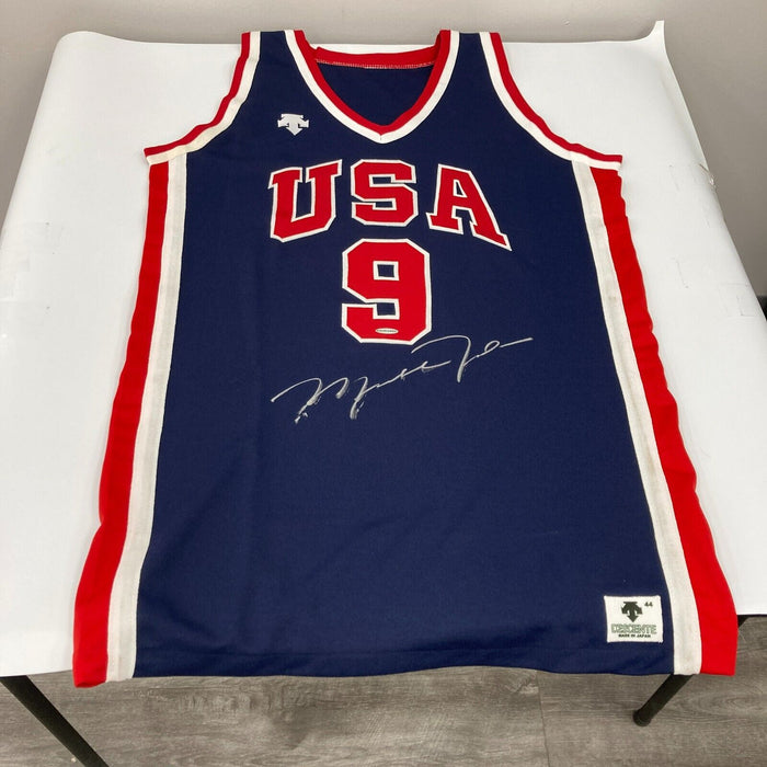 Michael Jordan Signed 1984 Team USA Olympics Game Model Jersey UDA COA