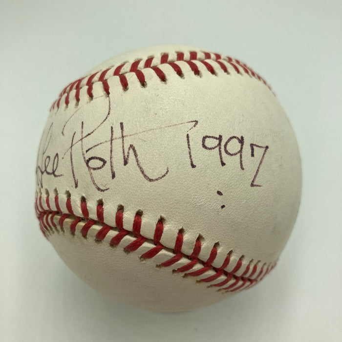 David Lee Roth Van Halen Lead Singer Single Signed Baseball JSA COA