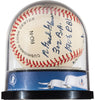 Willie Mays Signed Heavily Inscribed Career STAT Baseball Beckett MINT 9 & JSA