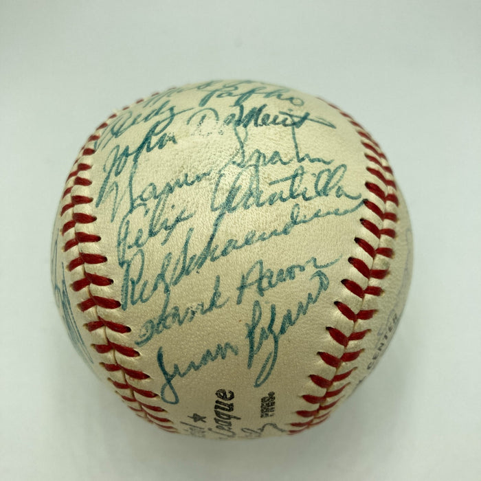 1957 Milwaukee Braves World Series Champs Team Signed Baseball PSA DNA & Beckett