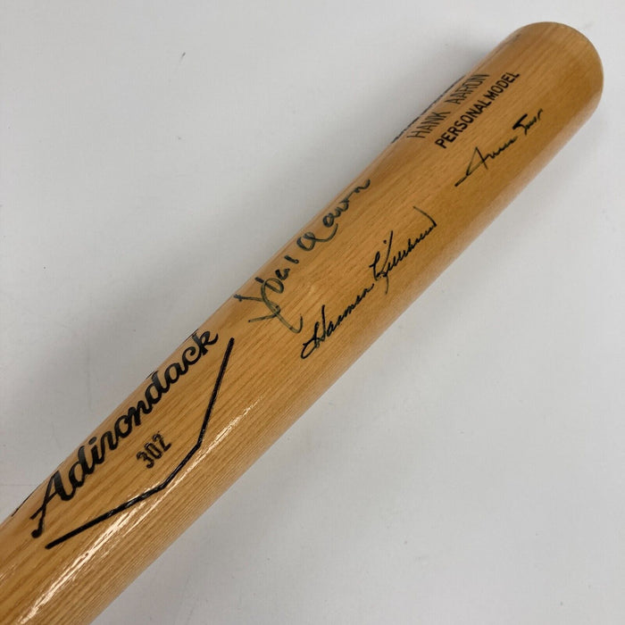 Willie Mays Hank Aaron 500 Home Run Multi Signed Baseball Bat JSA COA