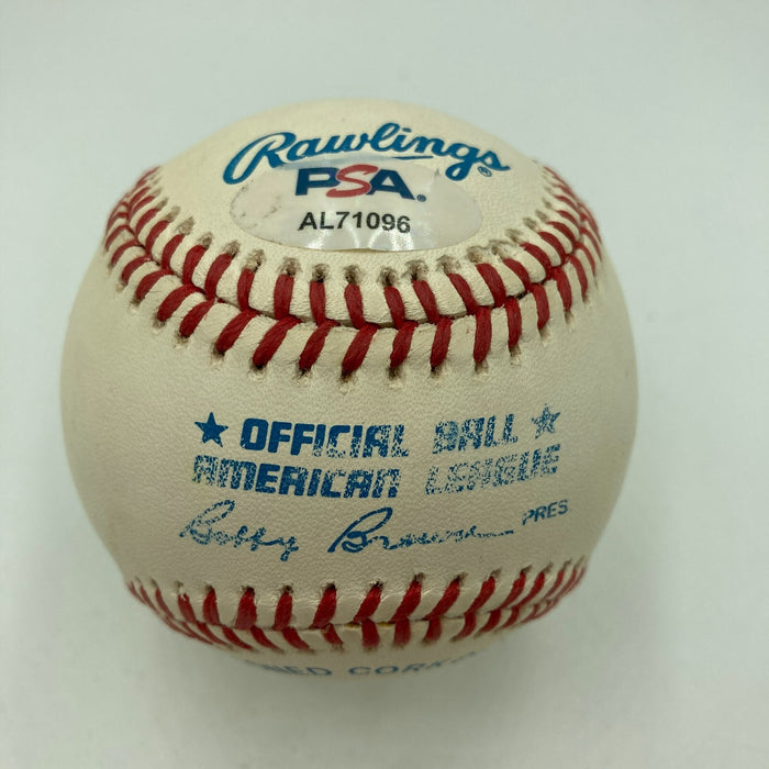 Bart Starr Signed Official American League Baseball Green Bay Packers PSA DNA