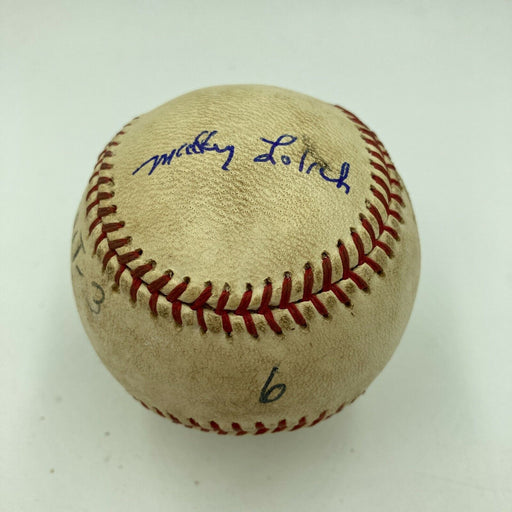 Mickey Lolich Signed Career Win No. 147 Final Out Game Used Baseball Beckett COA