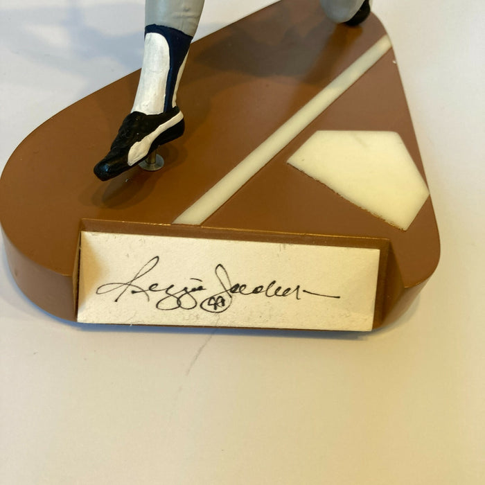 Reggie Jackson Signed New York Yankees Salvino Figure UDA Upper Deck COA
