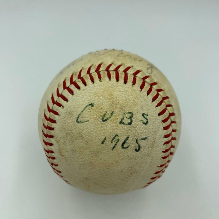 Chris King 1965 Chicago Cubs Single Signed Baseball With JSA COA