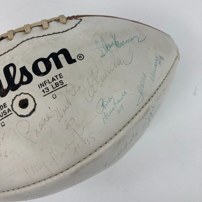 1982 Philadelphia Eagles Team Signed Wilson NFL Football Beckett COA