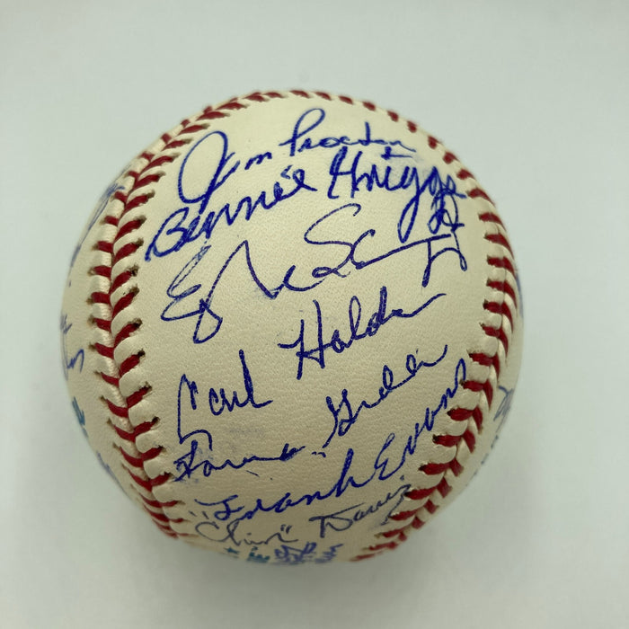 Beautiful Negro League Legends Multi Signed Baseball 30 Sigs With JSA COA