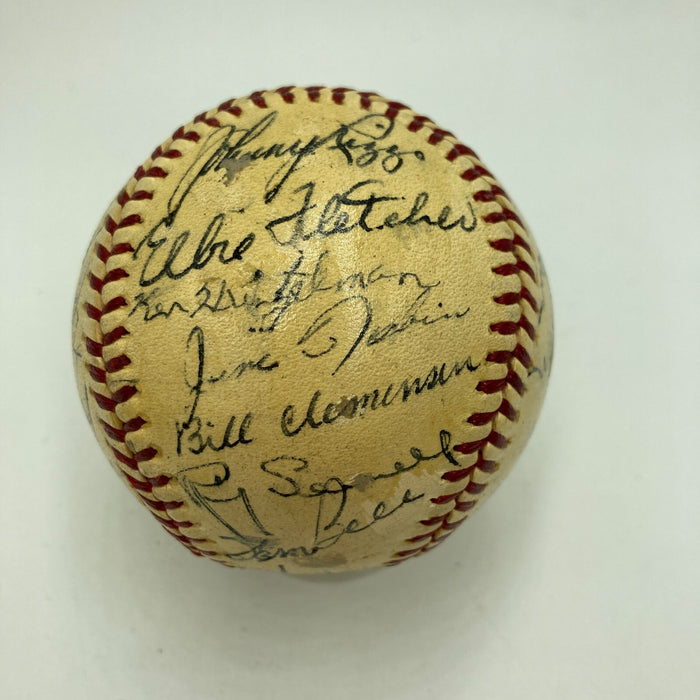Honus Wagner Paul Waner Arky Vaughan Pie Traynor Chuck Klein Signed Baseball JSA