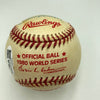 Mike Schmidt Steve Carlton Pete Rose Signed 1980 World Series Baseball JSA COA