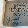 Nicolas Cage Burton Gilliam Johnny Williams Honeymoon In Vegas Signed Bag JSA