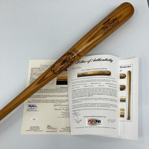 Tony Conigliaro Signed Rookie Era 1965 Game Used Baseball Bat PSA DNA & JSA COA