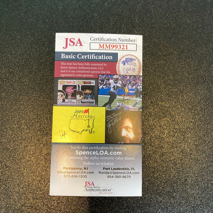 Bob Lemon Signed 1940's Game Model Baseball Glove With JSA COA