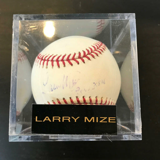 Larry Mize Signed Autographed Official Major League Baseball PGA Golf