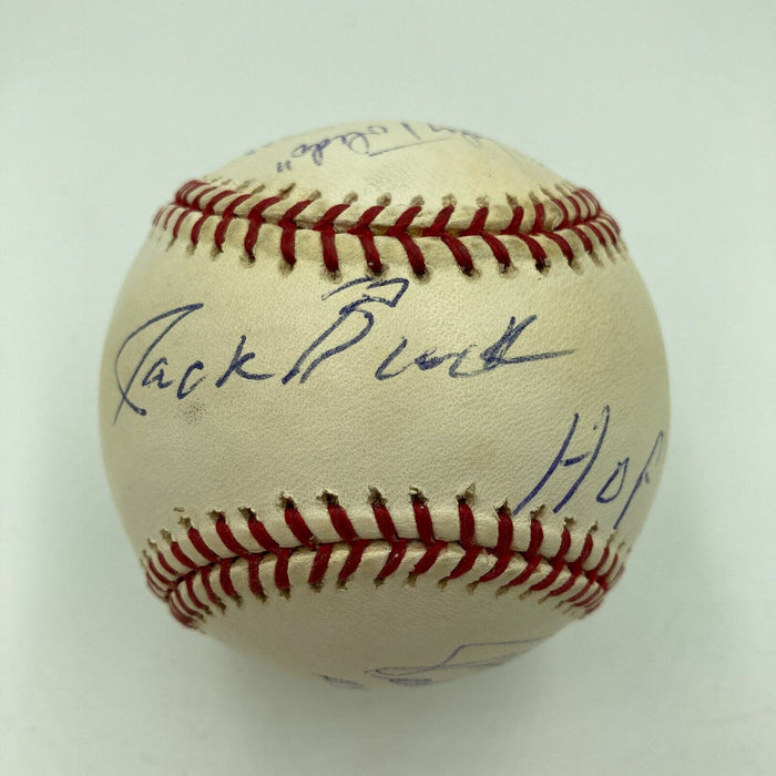 HOF Legendary Broadcasters Signed Baseball Jack Buck Harry Kalas Brennaman JSA