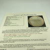 Satchel Paige Mickey Mantle 1952 All Star Game Team Signed Baseball JSA COA