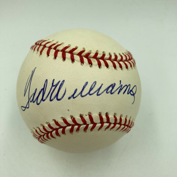 Stunning Ted Williams Single Signed American League Baseball JSA Graded MINT 9